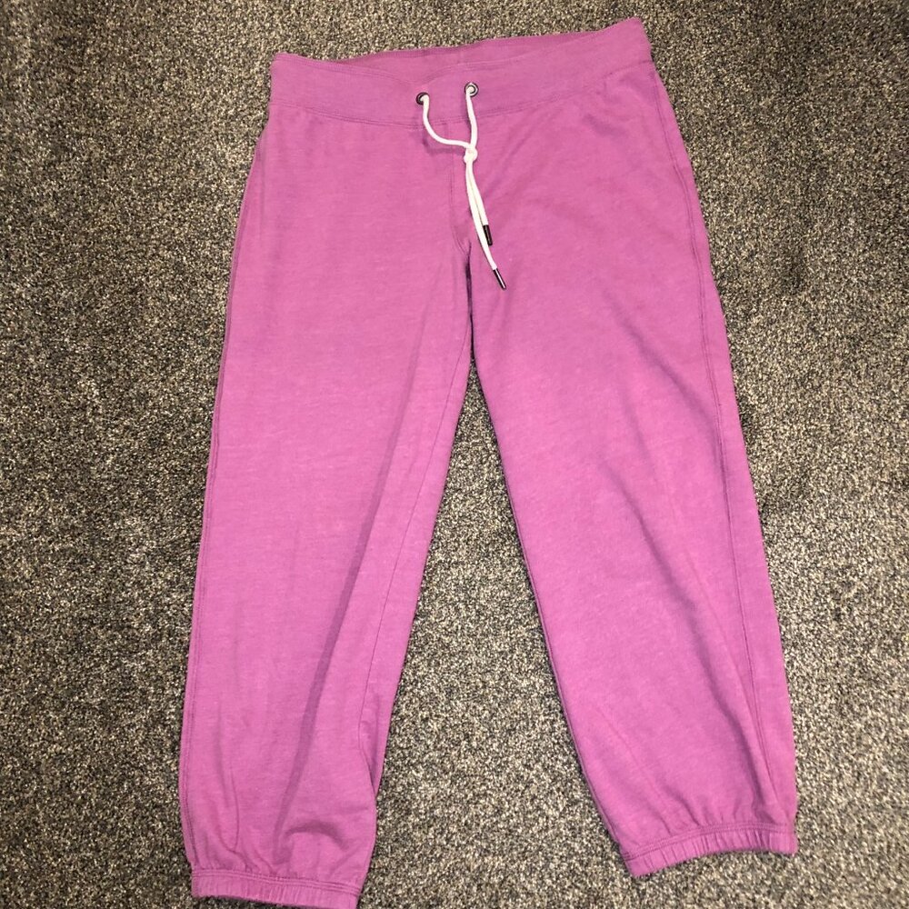 Mossimo Supply Company 3/4 length drawstring lightweight pants, Pink, size M